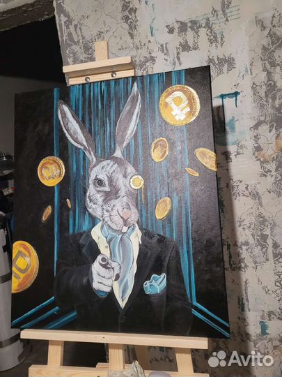 Картина акрилом на холсте