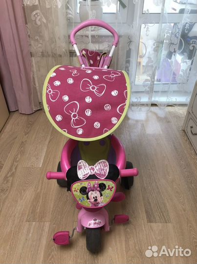 Велосипед трехколесный с ручкой