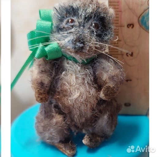 Сувенир игрушка Енотик 3,5 см вязаный, Handmade