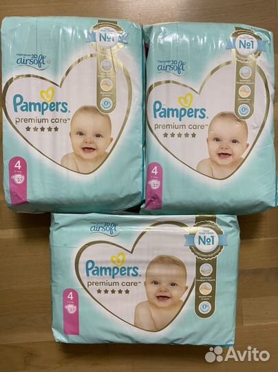 Подгузники Pampers 4 37 шт
