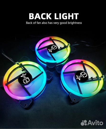 Комплект 120 мм A-RGB вентиляторов 6 шт
