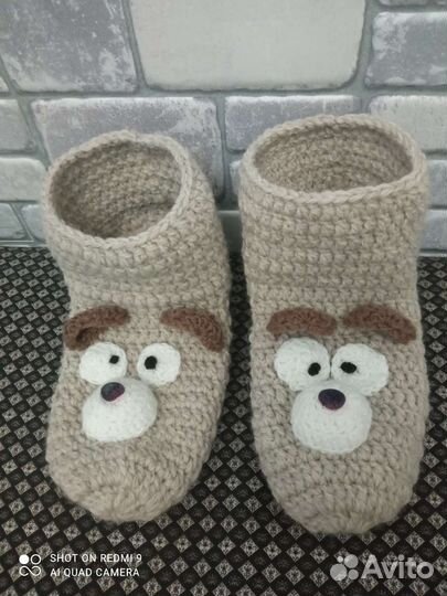 Носотапки) вязанные, ручная работа