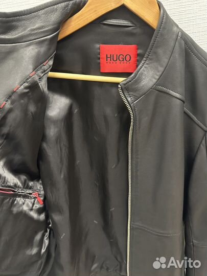 Кожаная куртка Hugo Boss Новая