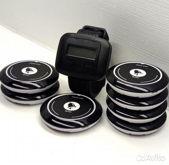 Кнопка вызова официанта, часы официанта, комплект