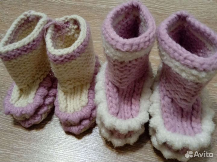 Пинетки вязанные