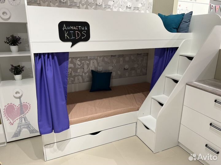 Двухъярусная кровать Умка - 3 правая-левая