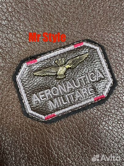 Кожаная куртка мужская Aeronautica Militare