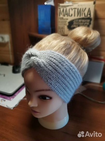 Вязаная повязка на голову