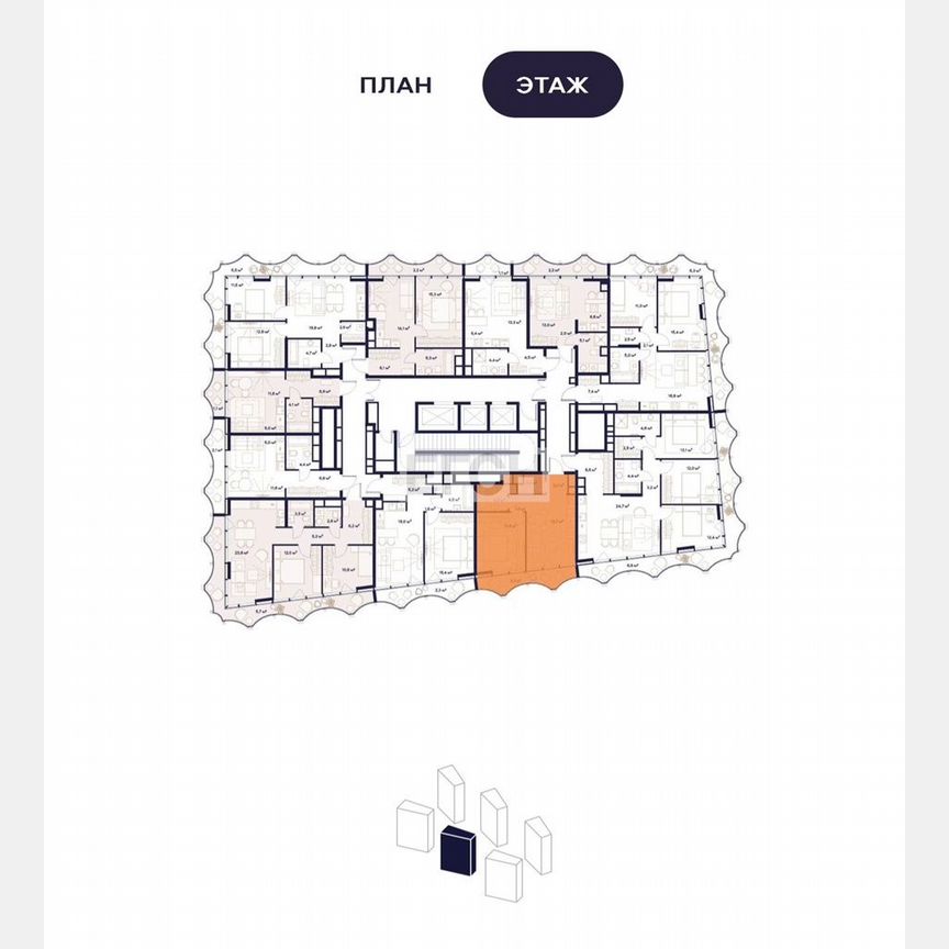 1-к. квартира, 42,6 м², 3/28 эт.