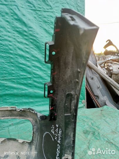 Юбка заднего бампера Kia Rio X-Line 2017+