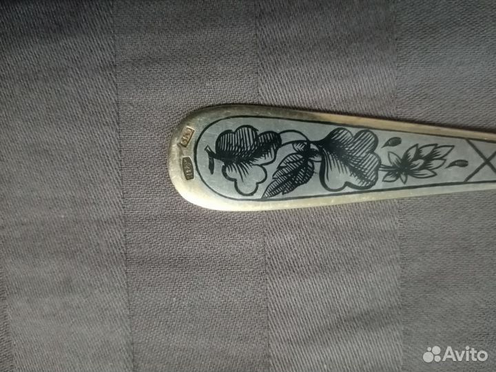 Серебряная чайная ложка 875 проба 25,9г