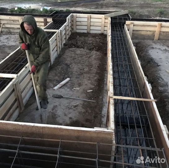 Монолитные фундаменты, любой сложности