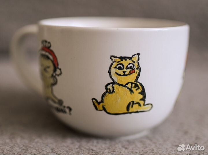 Чашка IKEA со стикерами