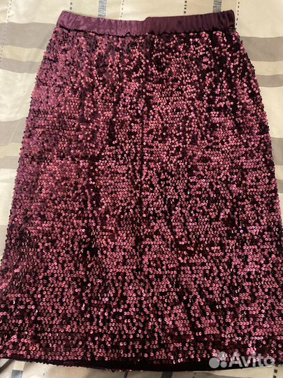 Юбка с пайетками