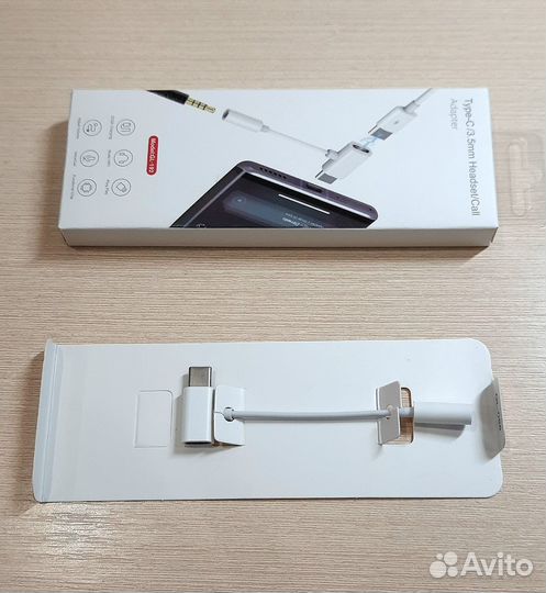 Переходник Type-C на 3,5 Mini Jack + Type-C GL-192