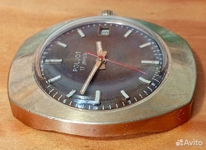 Часы Полёт, позолота