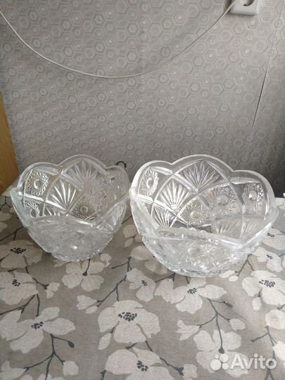 Хрустальные салатники СССР