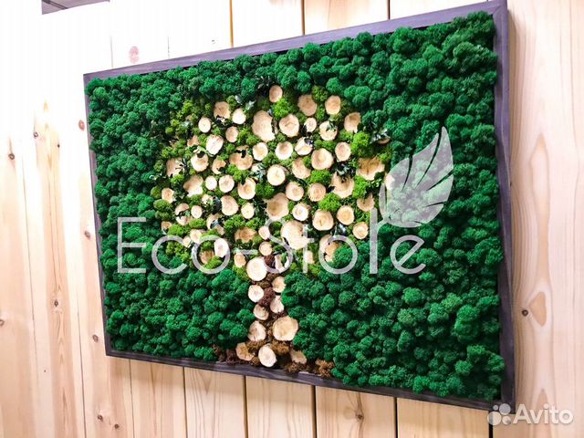 Панно со мхом Дерево