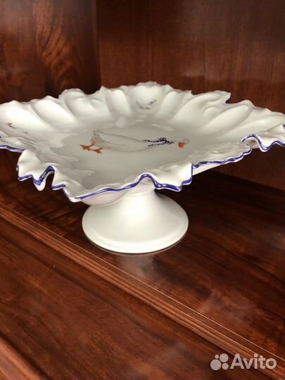 Ваза для фруктов Гуси Чехия