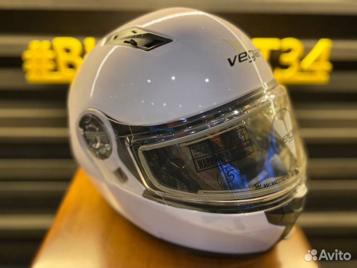 Шлем Зимний с подогревом (до-40) Vega, бел