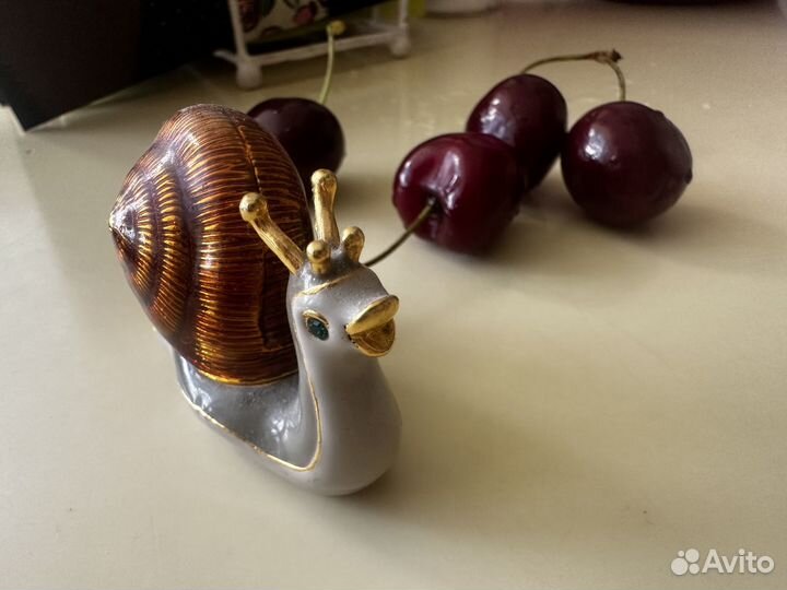 Улитка керамическая с сюрпризом. Шкатулка