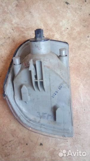 Указатель поворота угловой правый внутри хром для