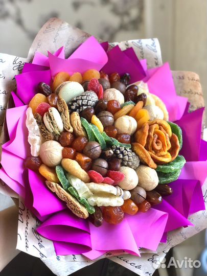 Ореховый букет сухофруктовый съедобный подарок