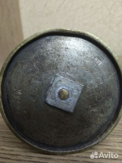 Старинный бронзовый подсвечник