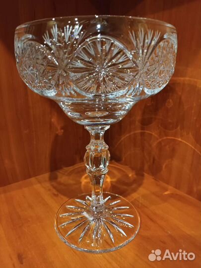 Конфетница на ножке хрусталь