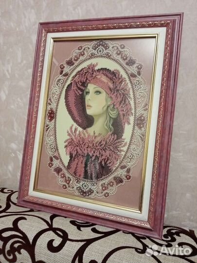 Картина из бисера и бусин