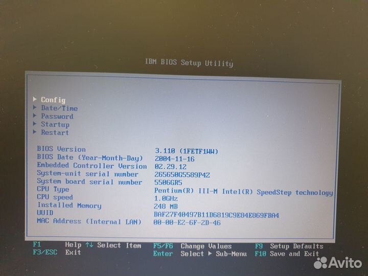 Ноутбук IBM ThinkPad R31 и Т20 и T42