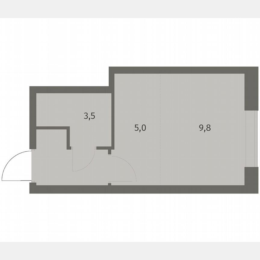 Квартира-студия, 21,7 м², 8/8 эт.