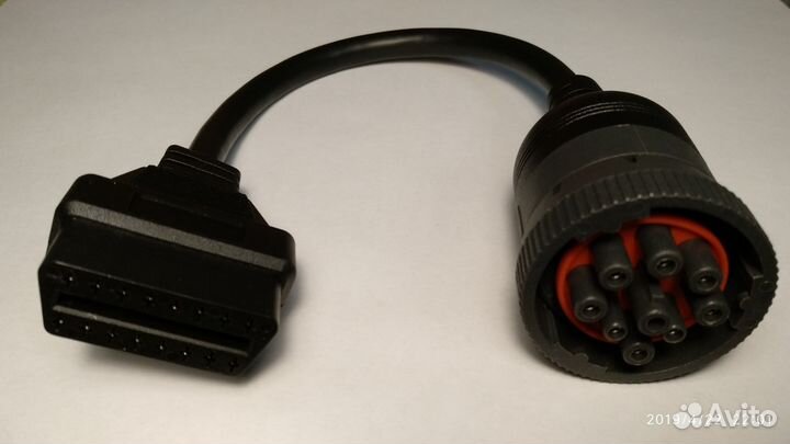 Переходник J1939 Deutsch Cummins 9pin obd2 камаз