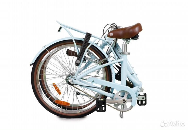 Cкладной велосипед Shulz Krabi V-brake голубой