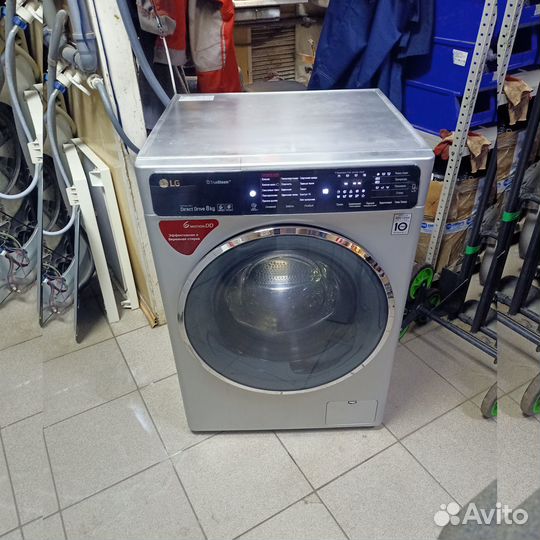 Стиральная машина LG F14U1TBS4 загрузка 8 кг