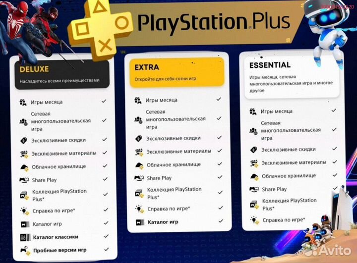 Подписка ps plus турция delux на ps5 ps4 (Арт.47935)
