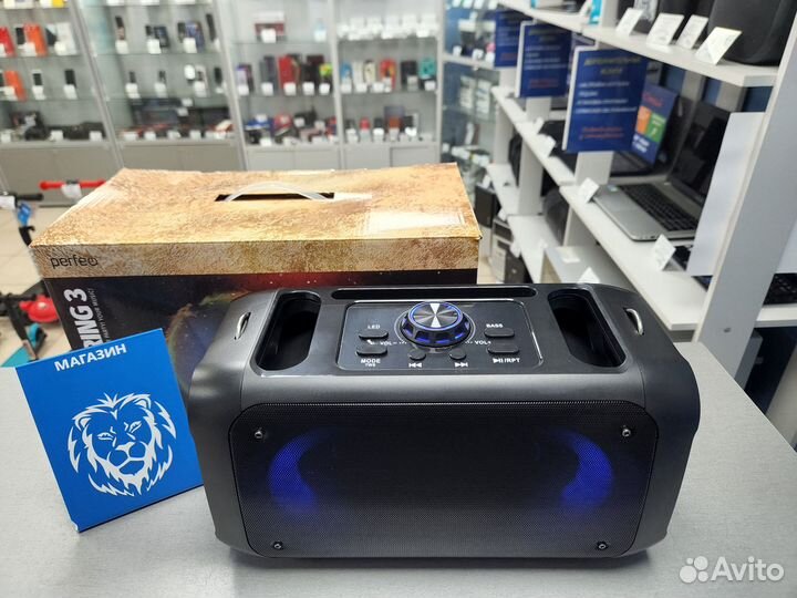 Портативная колонка Perfeo Dual Ring 3 10W новая