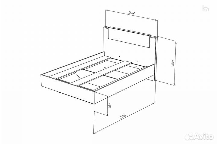 Двуспальная кровать Hugo