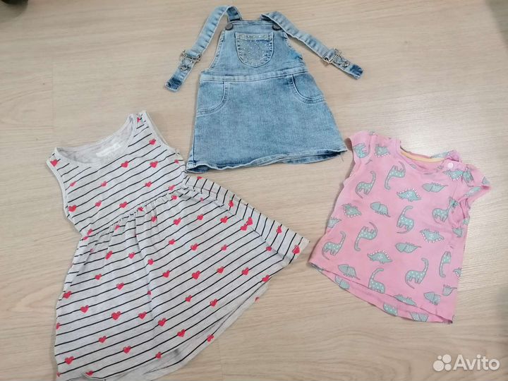 Вещи пакетом для девочки 74-80