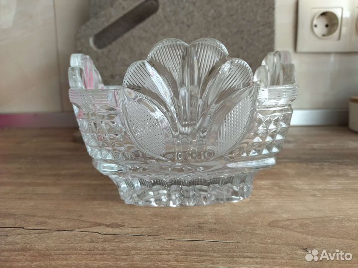 Ваза (салатник) хрустальная