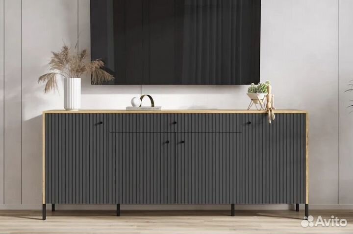 Комод Оливия (крафт-графит)
