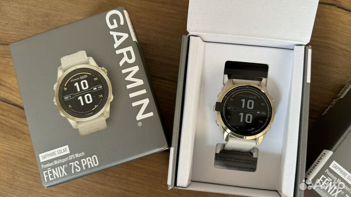 Garmin fenix 7s pro sapphire solar gold,рф,Питер