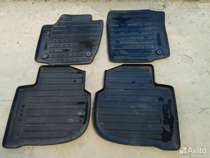 Автомобильные коврики бу резиновыешкодарапид