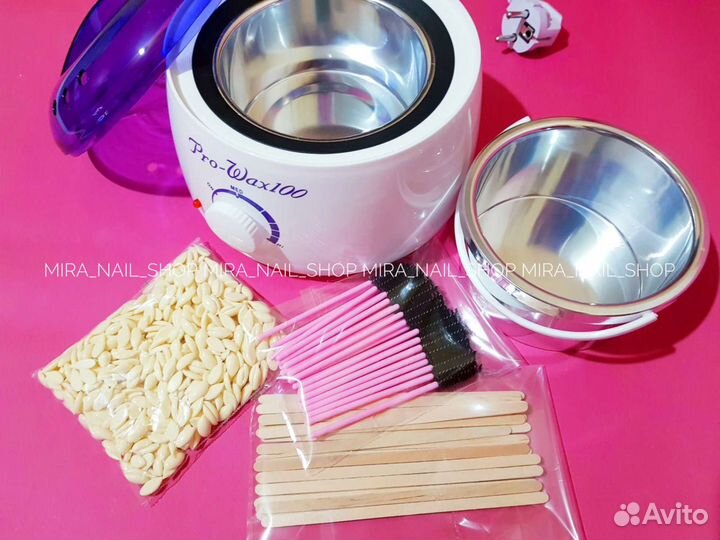 Воскоплав набор с воском для бровей