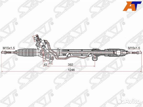 Рейка рулевая toyota land cruiser prado