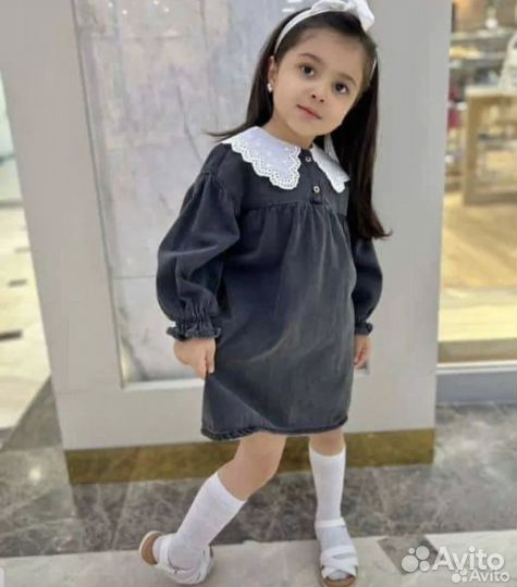 Джинсовое платье zara