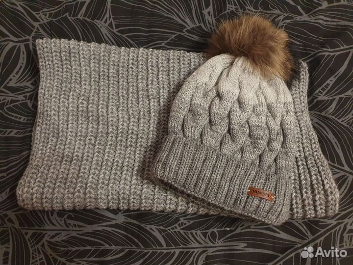 Комплект шапка и шарф