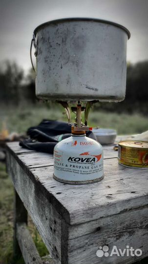 Туристическая газовая плитка в кейсе