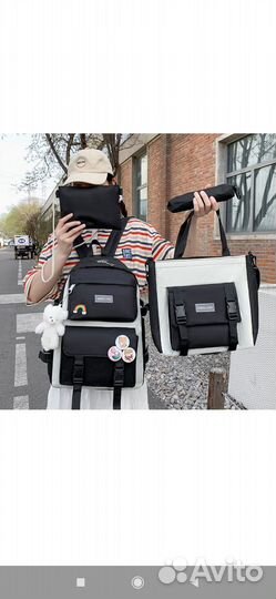 Рюкзак школьный Korea Look 4 в 1