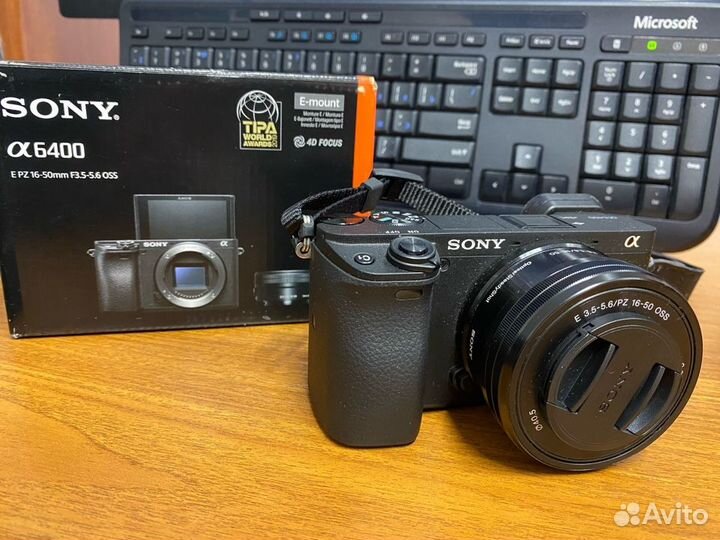 Фотоаппарат Sony Alpha A6400 kit 16-50mm черный